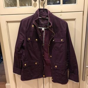 Plum jcrew field jacket